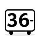 Минималистичная одноцветная иконка, символизирующая гарантию на 36 месяцев, на белом фоне для сайта.